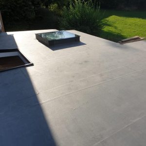 EPDM Rubber Roof with Sky lights