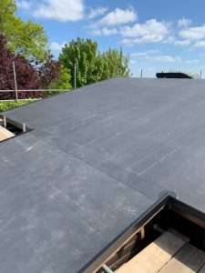 EPDM Rubber Roof with Sky lights